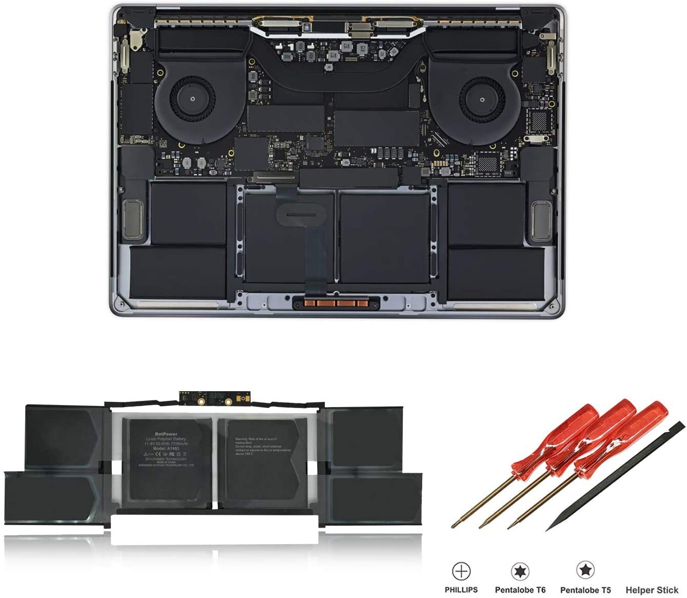 Bateria do portátil adequada para A1953 for Apple Mid 2018 2019